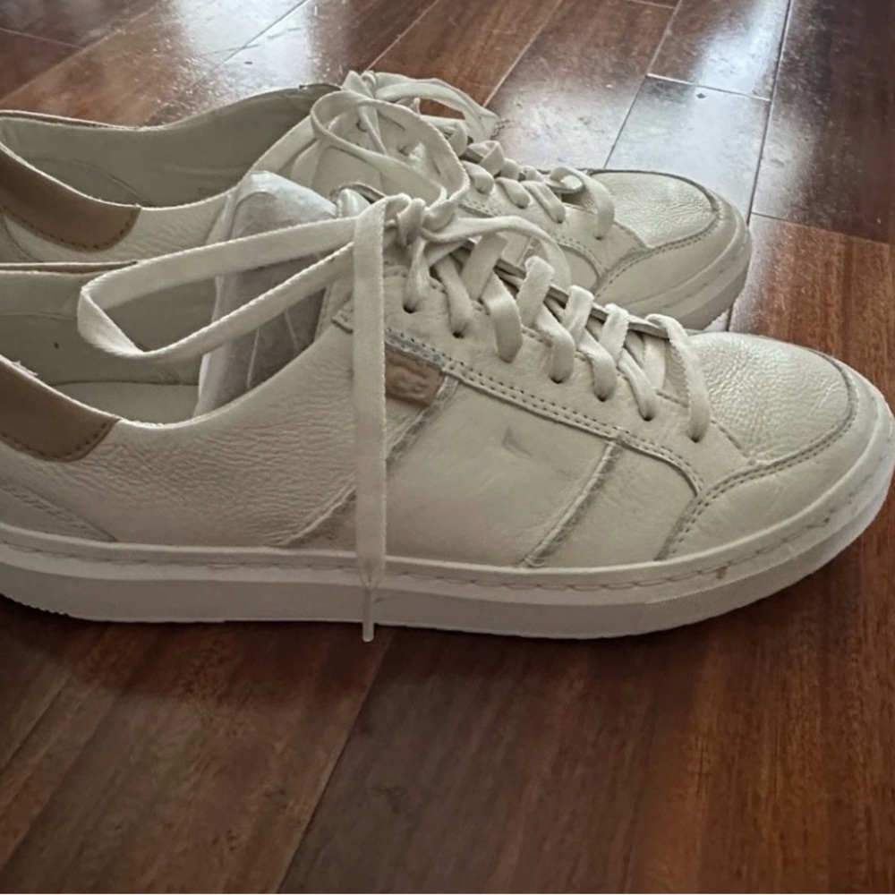 UGG White and Tan Sneakers